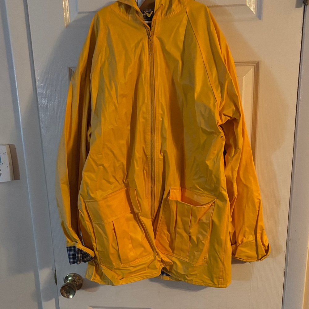 Coraline inspired  Yellow Hooded Rain Jacket